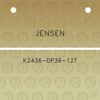 jensen-k2436-dp36-12t