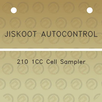 jiskoot-autocontrol-210-1cc-cell-sampler