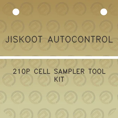 jiskoot-autocontrol-210p-cell-sampler-tool-kit