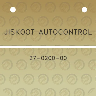 jiskoot-autocontrol-27-0200-00