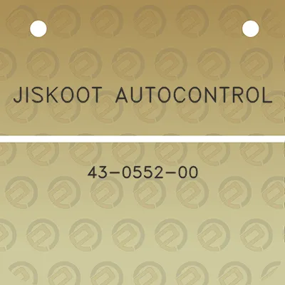 jiskoot-autocontrol-43-0552-00