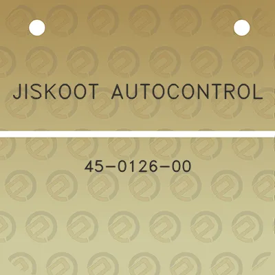 jiskoot-autocontrol-45-0126-00