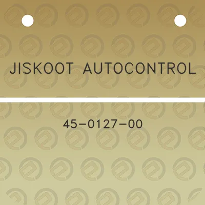 jiskoot-autocontrol-45-0127-00