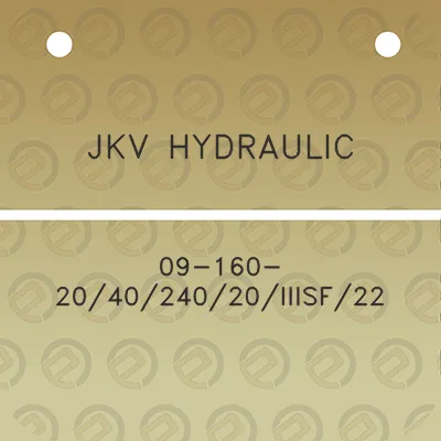 jkv-hydraulic-09-160-204024020iiisf22