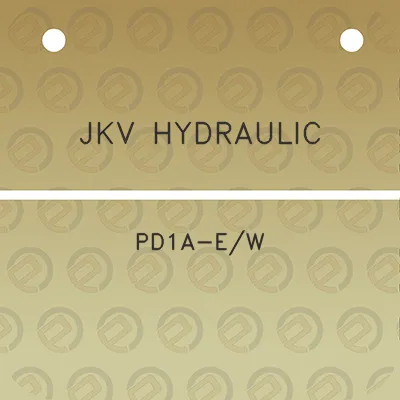 jkv-hydraulic-pd1a-ew