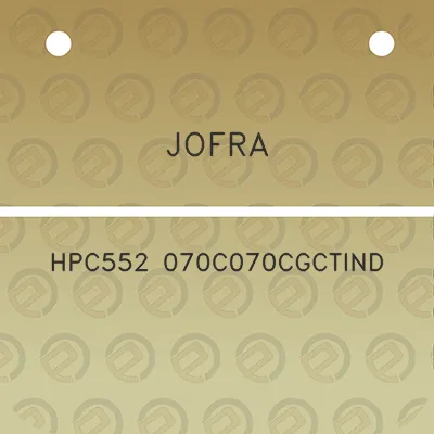 jofra-hpc552-070c070cgctind