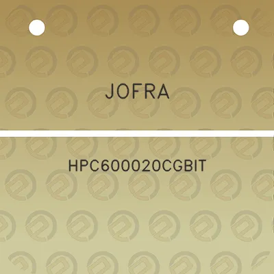 jofra-hpc600020cgbit