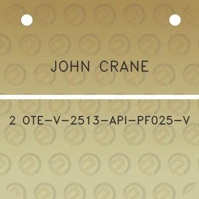 john-crane-2-ote-v-2513-api-pf025-v