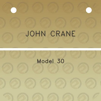 john-crane-model-30