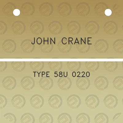 john-crane-type-58u-0220