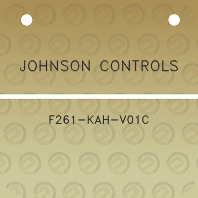 johnson-controls-f261-kah-v01c