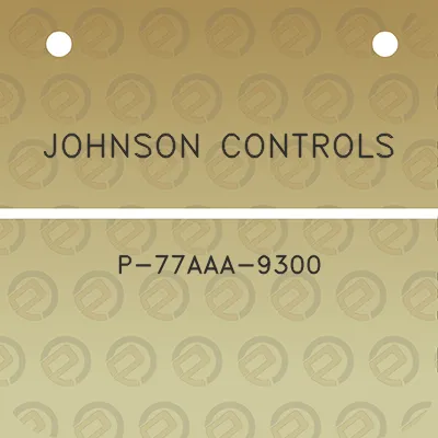 johnson-controls-p-77aaa-9300