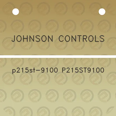 johnson-controls-p215st-9100-p215st9100