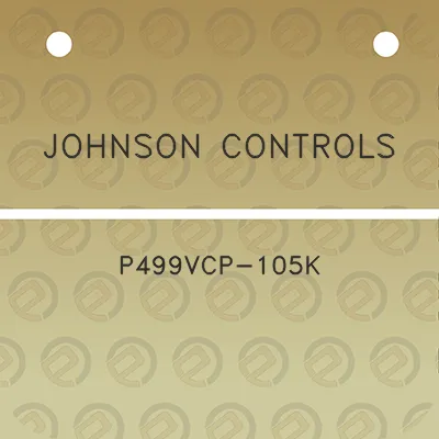 johnson-controls-p499vcp-105k