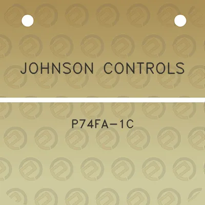 johnson-controls-p74fa-1c