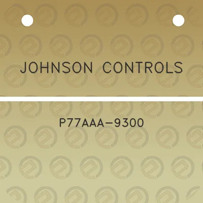 johnson-controls-p77aaa-9300