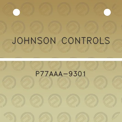 johnson-controls-p77aaa-9301