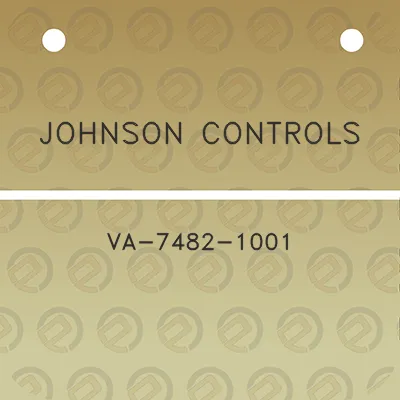 johnson-controls-va-7482-1001