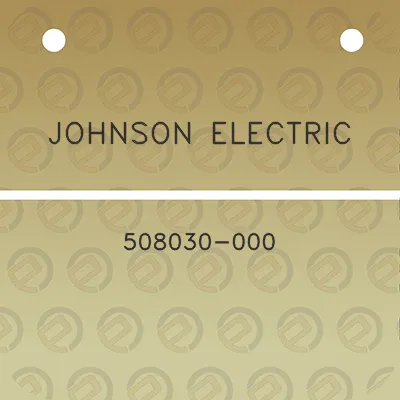 johnson-electric-508030-000