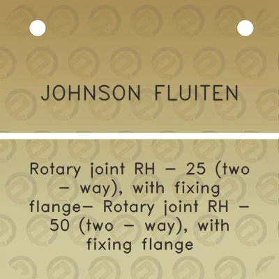 johnson-fluiten-rotary-joint-rh-25-two-way-with-fixing-flange-rotary-joint-rh-50-two-way-with-fixing-flange