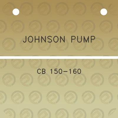 johnson-pump-cb-150-160