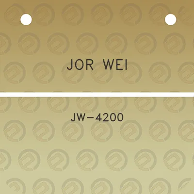 jor-wei-jw-4200