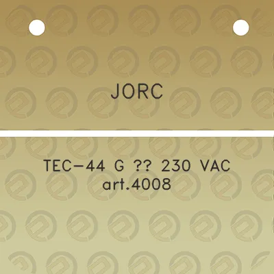 jorc-tec-44-g-12-230-vac-art4008