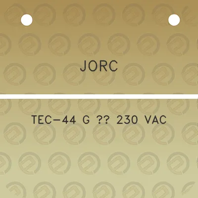 jorc-tec-44-g-12-230-vac