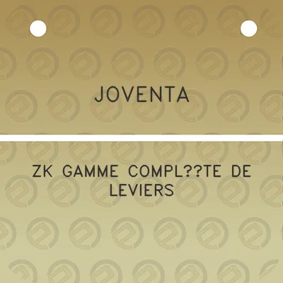 joventa-zk-gamme-complete-de-leviers