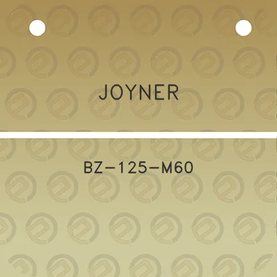 joyner-bz-125-m60