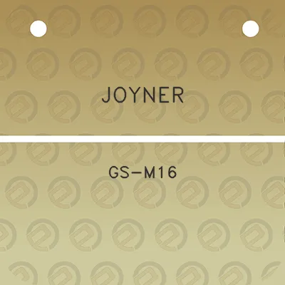 joyner-gs-m16