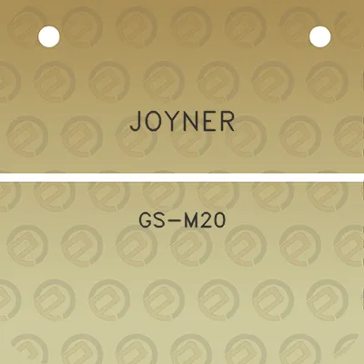 joyner-gs-m20