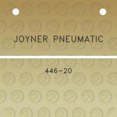 joyner-pneumatic-446-20