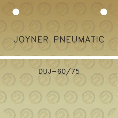 joyner-pneumatic-duj-6075
