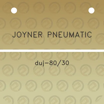 joyner-pneumatic-duj-8030