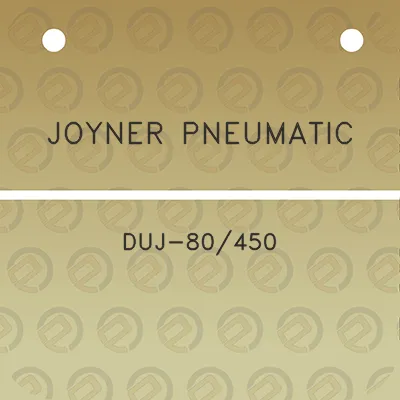 joyner-pneumatic-duj-80450