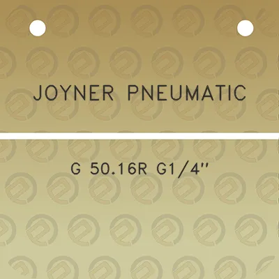 joyner-pneumatic-g-5016r-g14