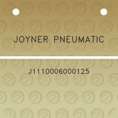 joyner-pneumatic-j1110006000125