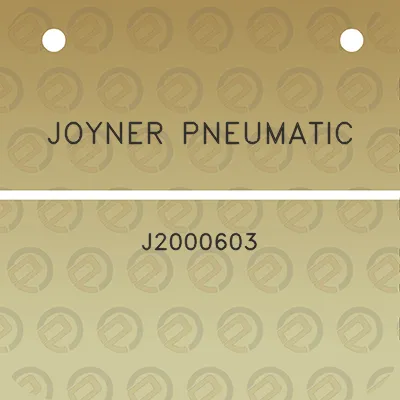 joyner-pneumatic-j2000603