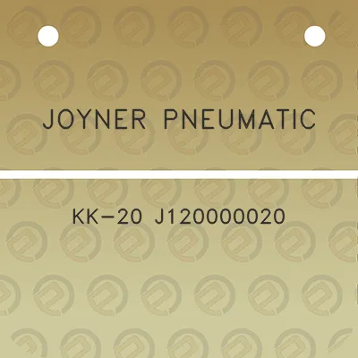 joyner-pneumatic-kk-20-j120000020