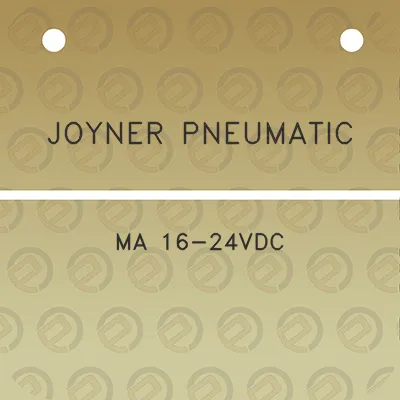 joyner-pneumatic-ma-16-24vdc