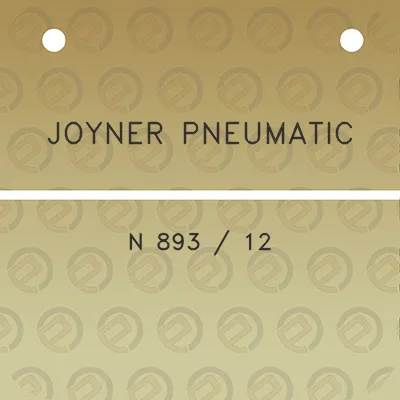 joyner-pneumatic-n-893-12