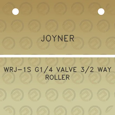 joyner-wrj-1s-g14-valve-32-way-roller