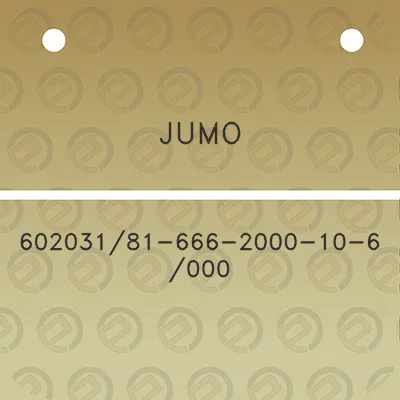 jumo-60203181-666-2000-10-6-000