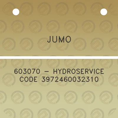 jumo-603070-hydroservice-code-3972460032310