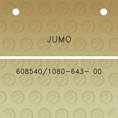 jumo-6085401080-643-00