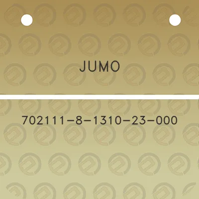 jumo-702111-8-1310-23-000