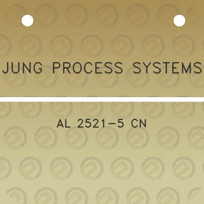 jung-process-systems-al-2521-5-cn