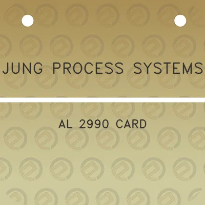 jung-process-systems-al-2990-card