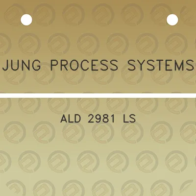 jung-process-systems-ald-2981-ls